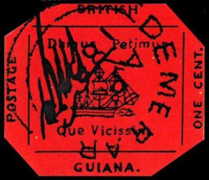 Британская Гвиана – редкая почтовая марка