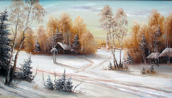 Картины художников «Зима»: фото зимнего пейзажа